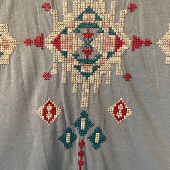 Johnny Was Tunic Top Aztec Southwestern Embroidered Boho Festival - Picture 4 of 9